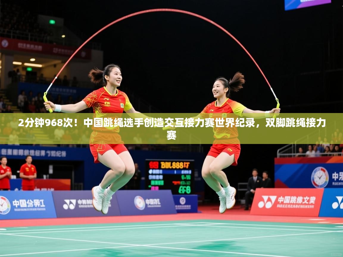 2025爱游戏体育网页版登录入口2分钟968次!中国跳绳选手创造交互接力赛世界纪录,双脚跳绳接力赛 第1张