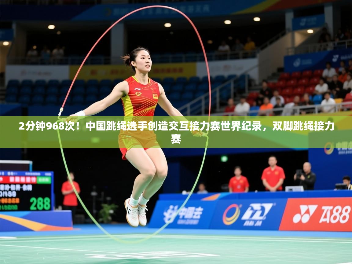 2025爱游戏体育网页版登录入口2分钟968次!中国跳绳选手创造交互接力赛世界纪录,双脚跳绳接力赛 第2张