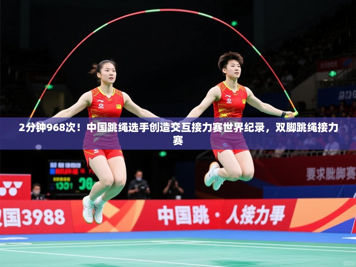 2025爱游戏体育网页版登录入口2分钟968次!中国跳绳选手创造交互接力赛世界纪录,双脚跳绳接力赛 第4张