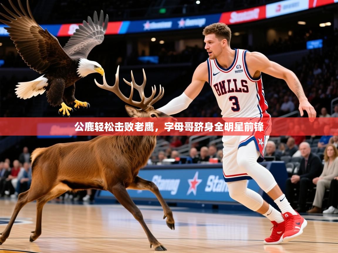 2026爱游戏体育app公鹿轻松击败老鹰，字母哥跻身全明星前锋  第2张
